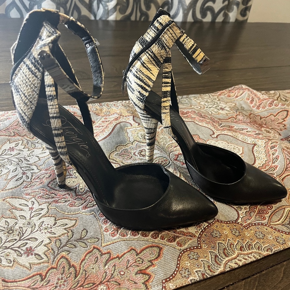 Black cute heels